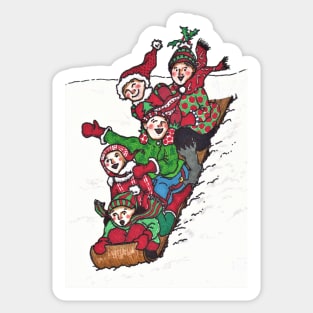 Toboggan Ride Sticker